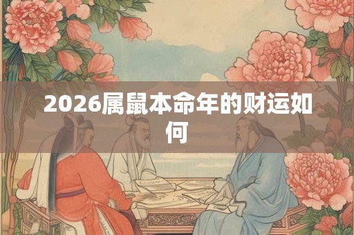 2026属鼠本命年的财运如何
