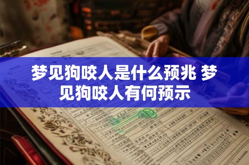 梦见狗咬人是什么预兆 梦见狗咬人有何预示