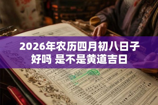 2026年农历四月初八日子好吗 是不是黄道吉日
