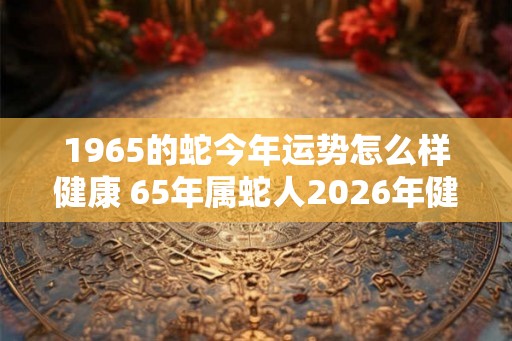 1965的蛇今年运势怎么样健康 65年属蛇人2026年健康运势如何