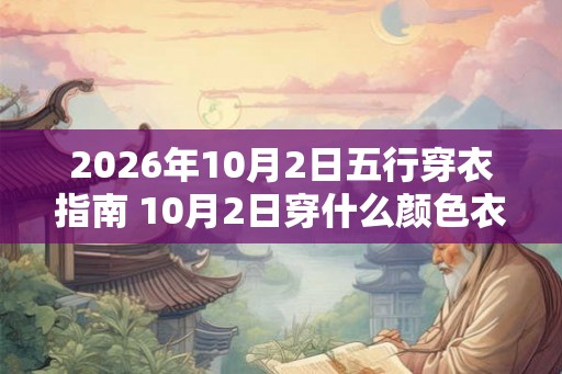 2026年10月2日五行穿衣指南 10月2日穿什么颜色衣服