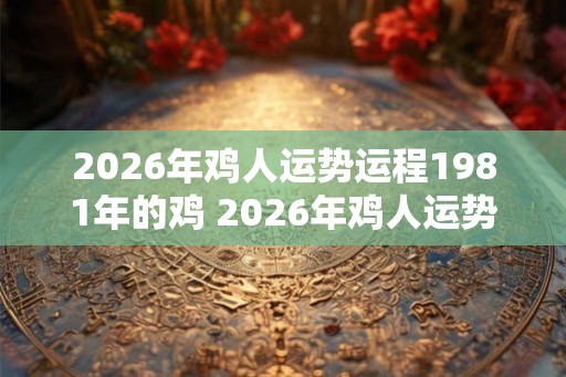 2026年鸡人运势运程1981年的鸡 2026年鸡人运势如何