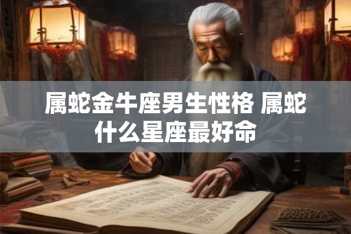 属蛇金牛座男生性格 属蛇什么星座最好命 属蛇金牛座男生性格 属蛇什么星座最好命