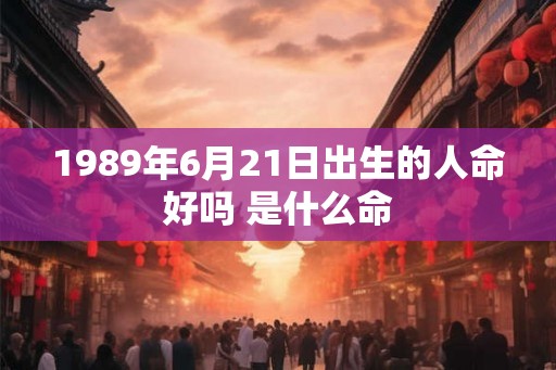1989年6月21日出生的人命好吗 是什么命
