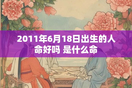 2011年6月18日出生的人命好吗 是什么命