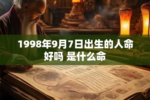 1998年9月7日出生的人命好吗 是什么命