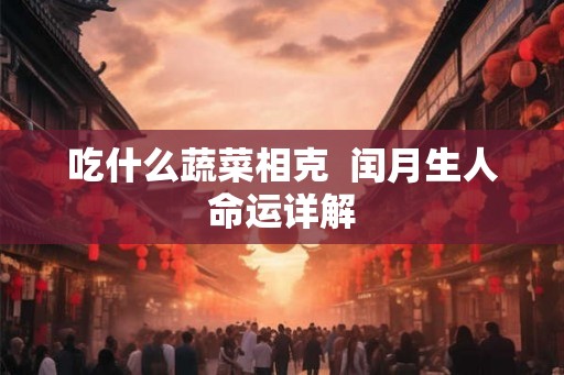 吃什么蔬菜相克  闰月生人命运详解