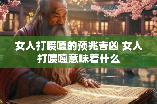女人打喷嚏的预兆吉凶 女人打喷嚏意味着什么