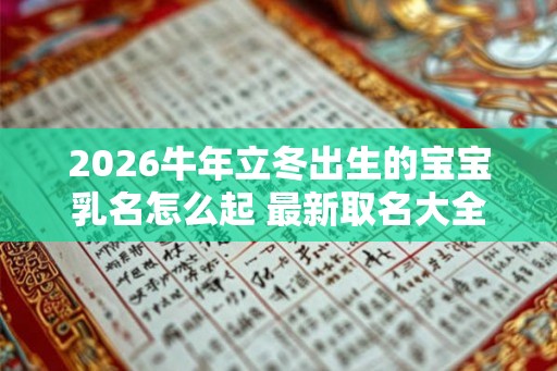 2026牛年立冬出生的宝宝乳名怎么起 最新取名大全