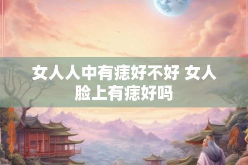 女人人中有痣好不好 女人脸上有痣好吗