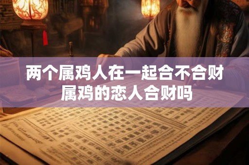 两个属鸡人在一起合不合财 属鸡的恋人合财吗