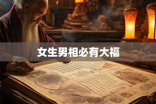 女生男相必有大福