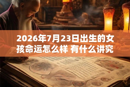 2026年7月23日出生的女孩命运怎么样 有什么讲究