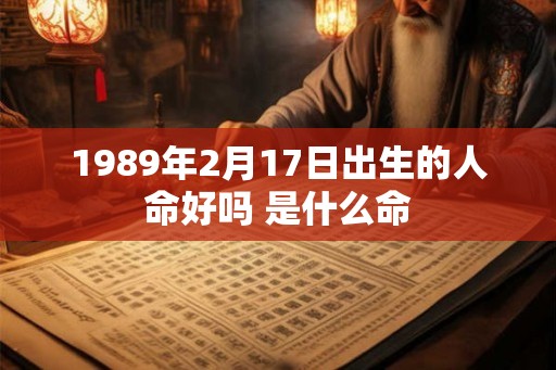 1989年2月17日出生的人命好吗 是什么命