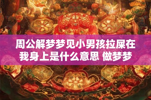 周公解梦梦见小男孩拉屎在我身上是什么意思 做梦梦到小男孩拉屎在我