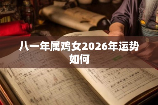 八一年属鸡女2026年运势如何