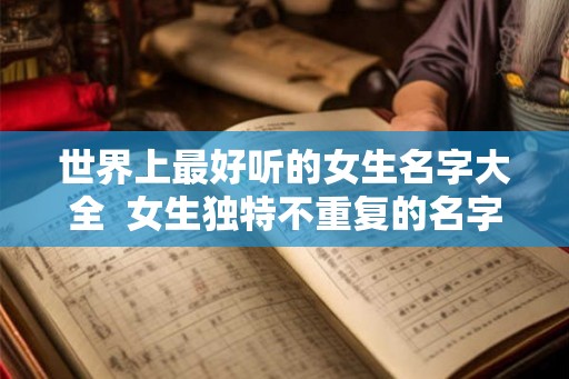 世界上最好听的女生名字大全  女生独特不重复的名字