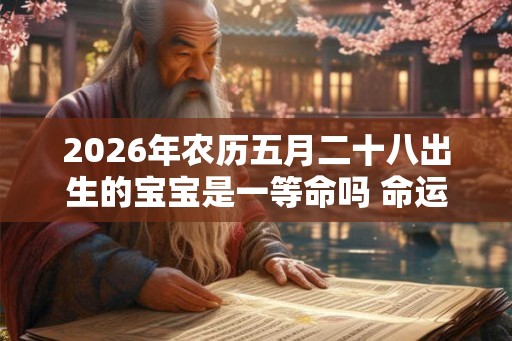 2026年农历五月二十八出生的宝宝是一等命吗 命运如何