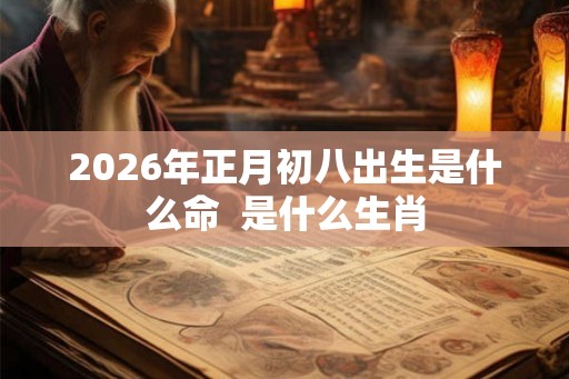 2026年正月初八出生是什么命  是什么生肖