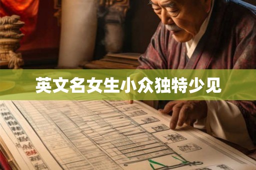 英文名女生小众独特少见