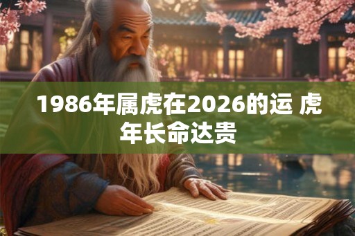 1986年属虎在2026的运 虎年长命达贵 1986年属虎在2026的运 虎年长命达贵