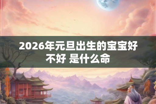 2026年元旦出生的宝宝好不好 是什么命