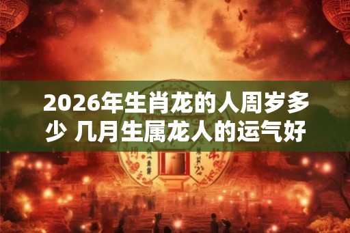 2026年生肖龙的人周岁多少 几月生属龙人的运气好