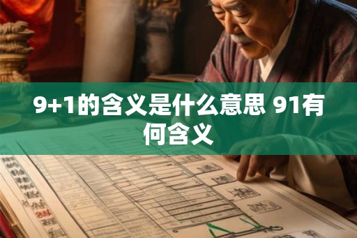 9+1的含义是什么意思 91有何含义