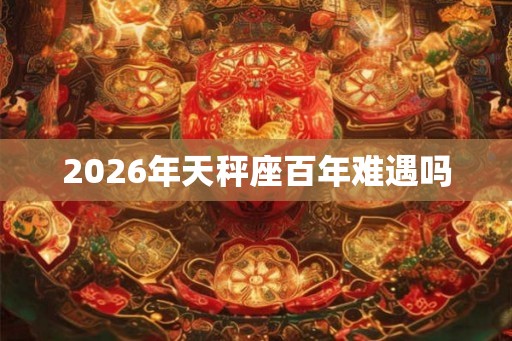 2026年天秤座百年难遇吗