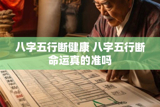 八字五行断健康 八字五行断命运真的准吗