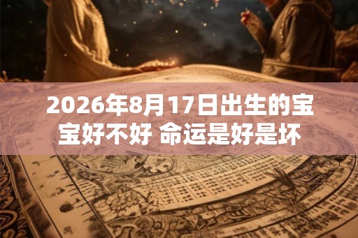 2026年8月17日出生的宝宝好不好 命运是好是坏