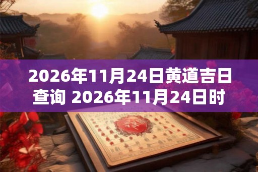 2026年11月24日黄道吉日查询 2026年11月24日时辰吉凶