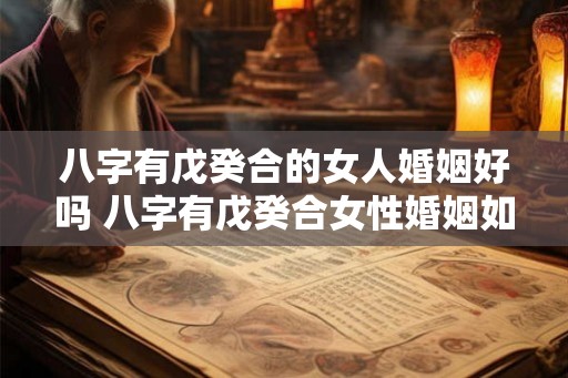 八字有戊癸合的女人婚姻好吗 八字有戊癸合女性婚姻如何