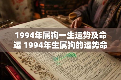 1994年属狗一生运势及命运 1994年生属狗的运势命运如何