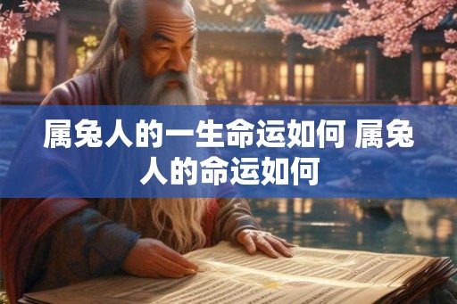 属兔人的一生命运如何 属兔人的命运如何