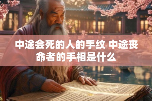 中途会死的人的手纹 中途丧命者的手相是什么