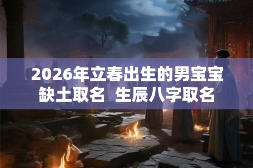 2026年立春出生的男宝宝缺土取名  生辰八字取名