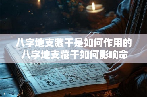 八字地支藏干是如何作用的 八字地支藏干如何影响命运
