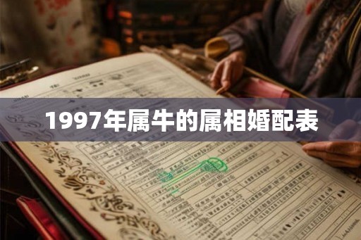 1997年属牛的属相婚配表