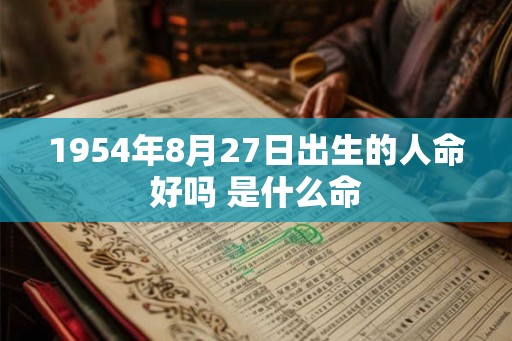 1954年8月27日出生的人命好吗 是什么命 1954年8月27日出生的人命好吗 是什么命