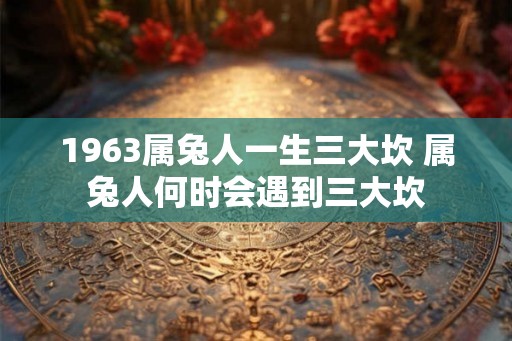 1963属兔人一生三大坎 属兔人何时会遇到三大坎
