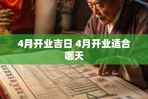 4月开业吉日 4月开业适合哪天