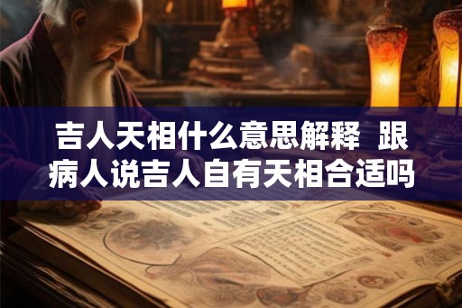 吉人天相什么意思解释  跟病人说吉人自有天相合适吗