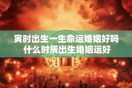 寅时出生一生命运婚姻好吗 什么时辰出生婚姻运好