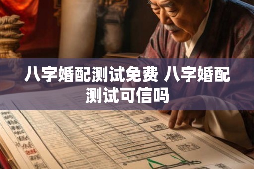 八字婚配测试免费 八字婚配测试可信吗