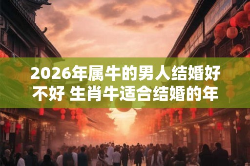 2026年属牛的男人结婚好不好 生肖牛适合结婚的年龄