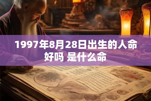 1997年8月28日出生的人命好吗 是什么命