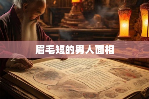 眉毛短的男人面相
