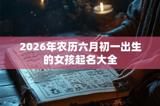 2026年农历六月初一出生的女孩起名大全