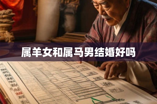 属羊女和属马男结婚好吗